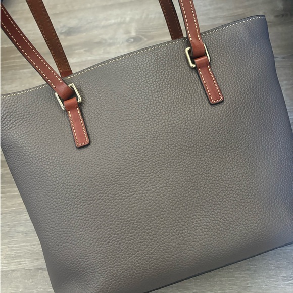 Dooney & Bourke Pebble Grain Leather Shopper - Elephant (Wallet not included) - Picture 2 of 6